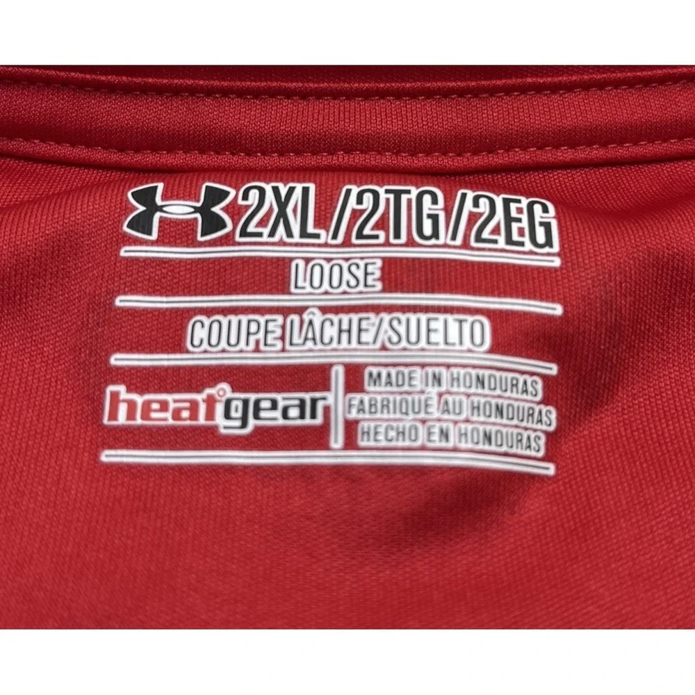 Under‎ Armor Red Sports T Shirt Size 2XL
